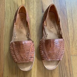 Sbicca Huarache Sandals - Tan